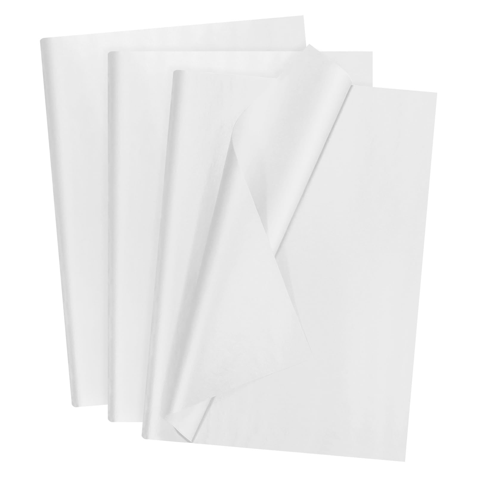 sourcing map 60 Sheets White Waterproof Tissue Paper 20x28 Inch Tissue Gift Wrapping Paper for Florist Bouquet Supplies, DIY Crafts Birthday Holiday Decoration