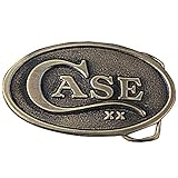 Case Knives 934 Oval Belt Buckle with Brass Construction & Embossed Case XX Logo Shield