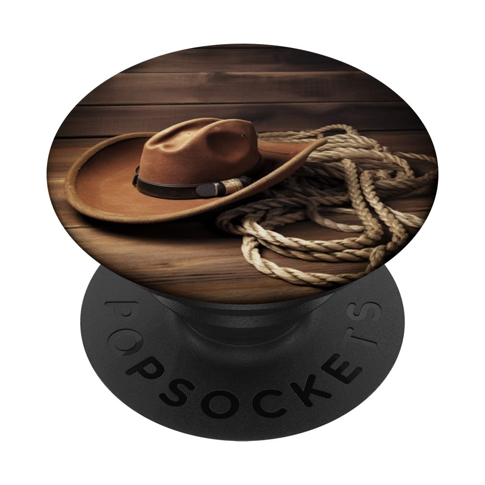 PopSocket PopGrip Adhésif Thème Cowboy – Design Chapeau De Cowboy, Sud Sauvage – Pour Coque De Téléphone - 10