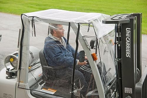 StaDry Full Forklift Cab Enclosure Cover Clear Vinyl Fits Standard Size Models
