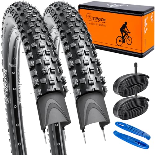 Pneus vélo 26x2.10 YUNSCM légers avec chambres à air pour VTT