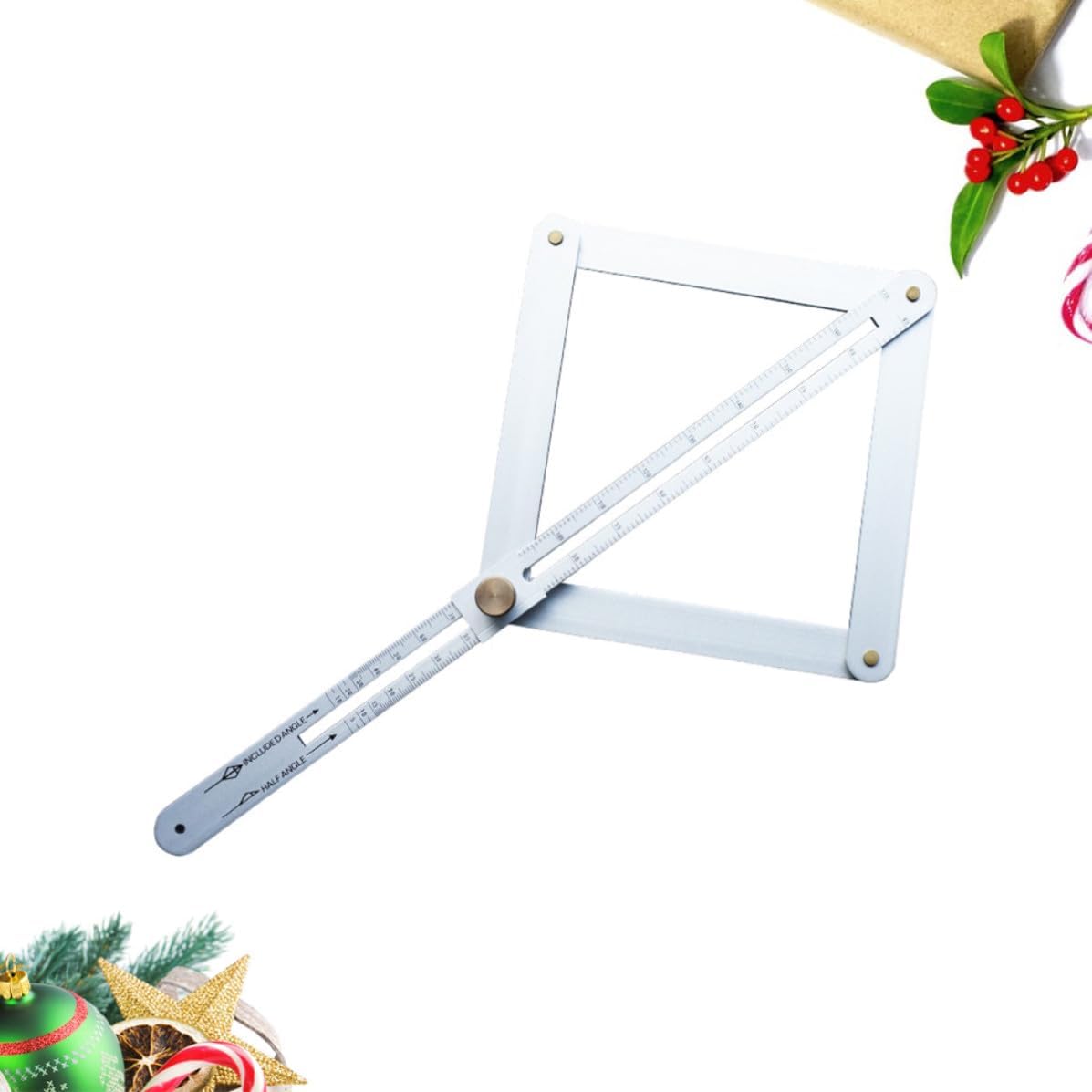 Cabilock Multi Angle Measuring Ruler Protractor with Easy Angle Adjustment and Steady Fastening, Aluminium Alloy Sliding Bevel Gauge for Construction Use by Engineers and Carpenters