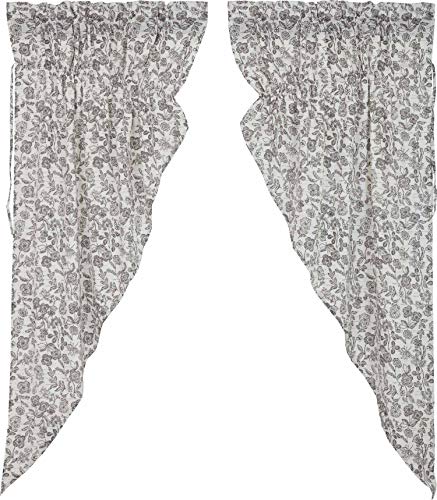 Piperclassicsgraygablesfloralprairiecurtainssetof2drawstringgatheredswags63longbotanicalprintfarmhousevintagecountrycottagewindow  Urban Country Home Decor Piper classics gray gables floral prairie curtains set of 2 drawstring gathered swags 63 long botanical print farmhouse vintage country cottage window  urban country home decor