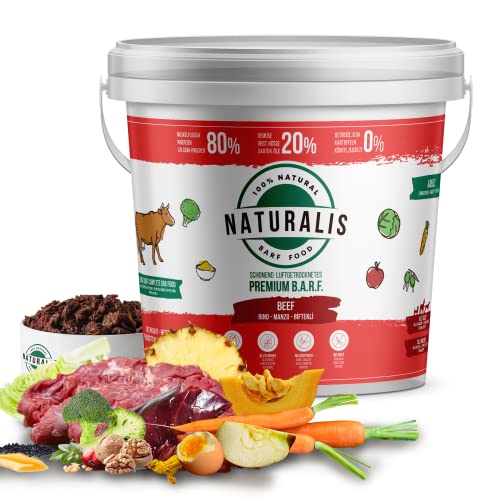 Naturalis Smart 80 Barf Trockenbarf Hundefutter 500 g Rind Alleinfuttermittel ohne Zusätze getreidefrei sojafrei glutenfrei 100% Natur - schonend luftgetrocknet Cover
