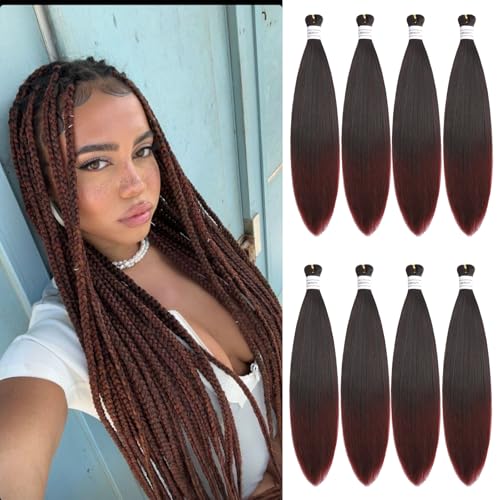 Pre Stretched Braiding Hair 24 Inch Yaki Straight Texture for Braids Hair