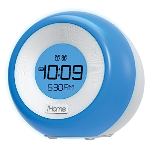 iHome iM29SC Color Changing Dual Alarm FM Clock Radio with USB Charging