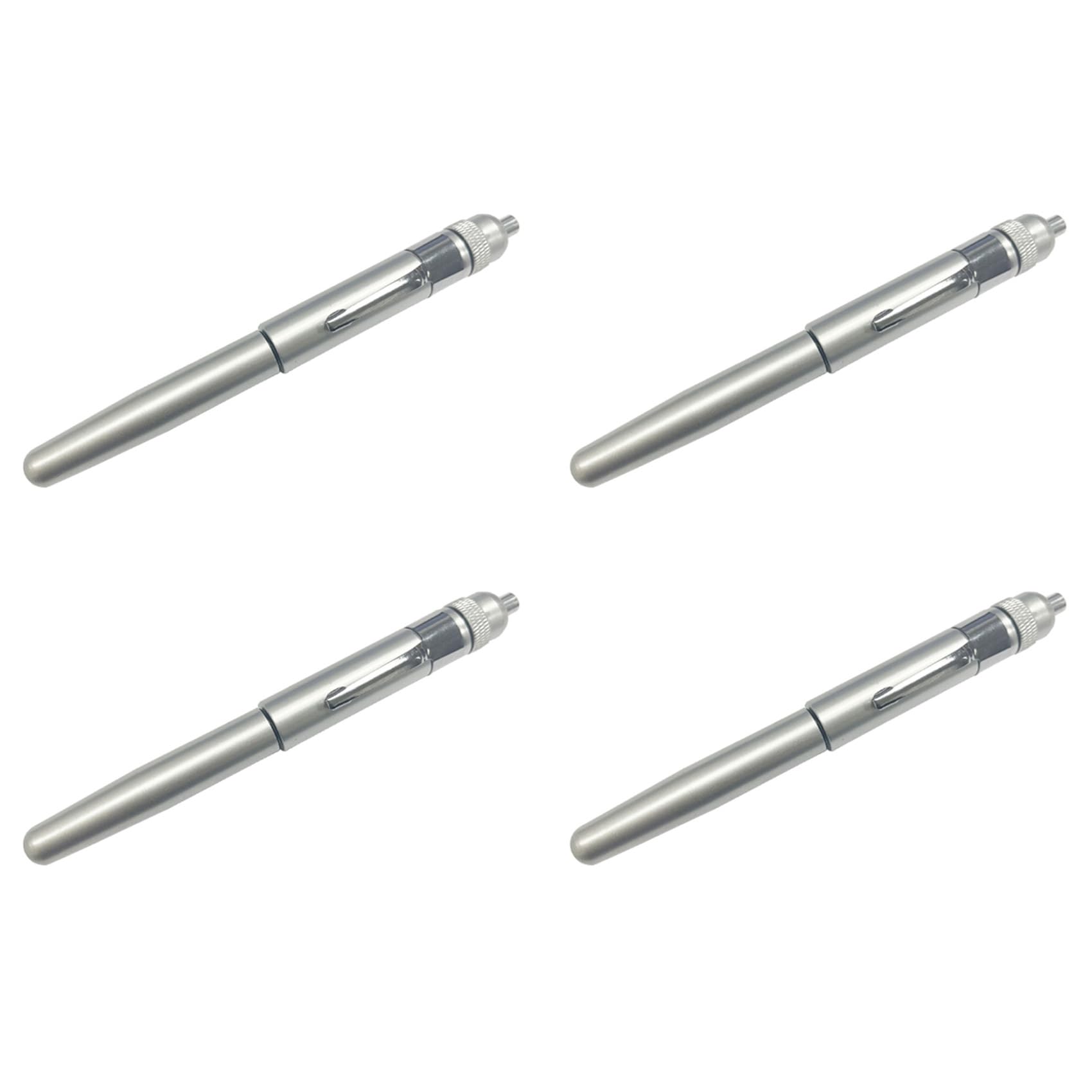 Jnchdghwa Silver 4X Dripping Oil Pen Aluminum Alloy Applicator Precisely Applies Other Lubricant Firm Maintenance Oiler Pen