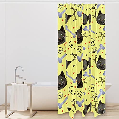 Rideau de douche imperméable 168x183 avec crochets pour baignoire - 3