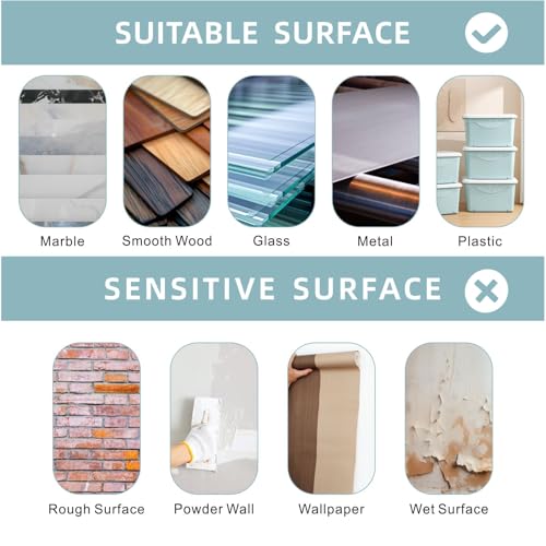 3M Double Sided Tape 0.39\"×16.5Ft, No Damage Double Sided Wall Tape, Heavy Duty PE Foam Mounting Tape Removable Waterproof for Home Office Decor Crafts Arts DIY Paint Picture Poster - Thumbnail 5
