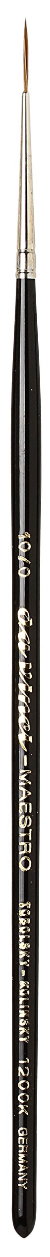 da Vinci Watercolor Series 1200k Maestro Paint Brush, Medium Needle Liner/Rigger Kolinsky Red Sable, Size 10/0 (1200K-10/0)