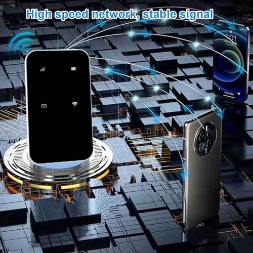 Image of Zunate 4G LTE WiFi Mobile Hotspot 300Mbps, Portable Travel Router for SIM Card, Connects 10 Devices to Secure, High Speed Network for Phone Laptop PC