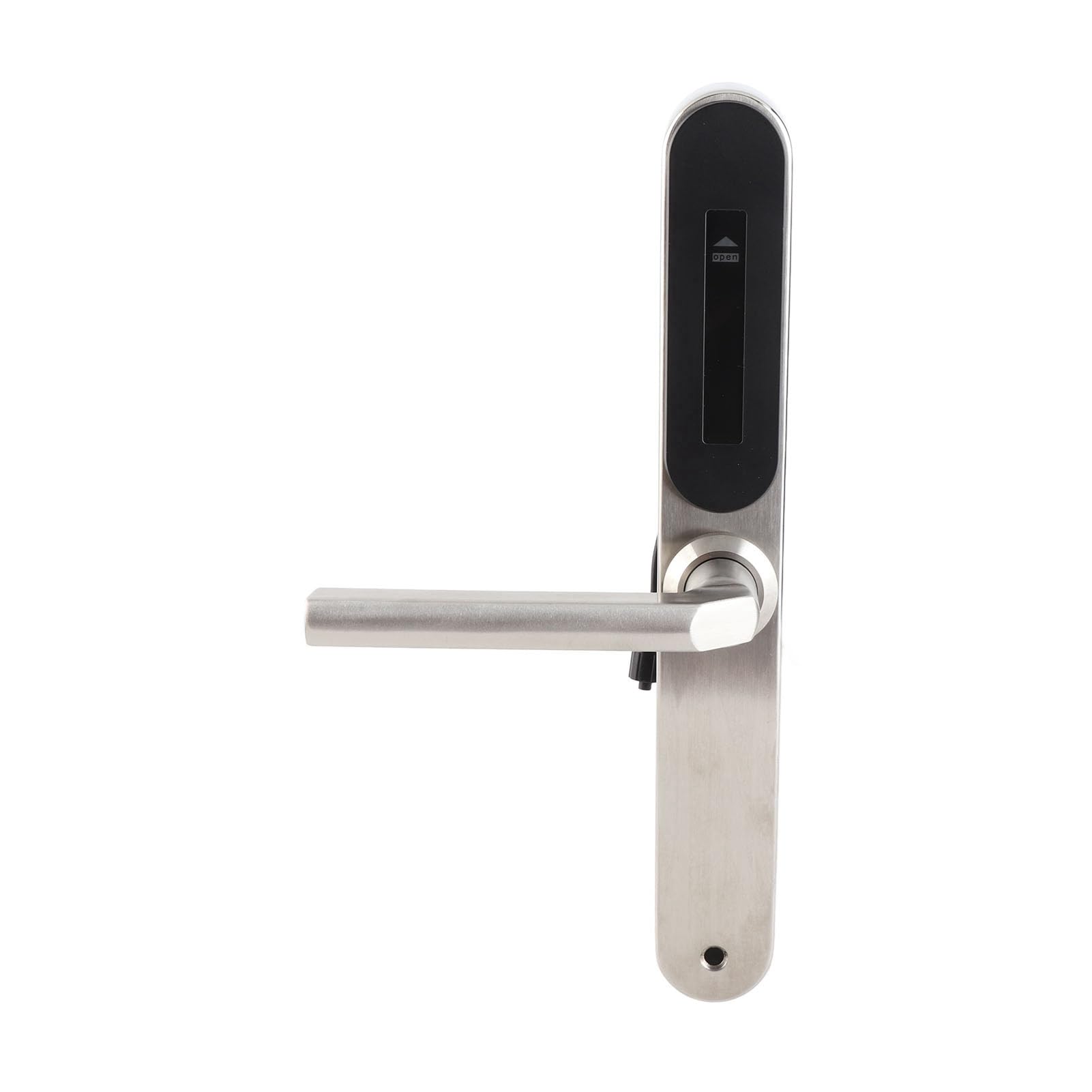 Fingerabdruck Digitales Türschloss Einstellbares Griff Silber für Home Office School, Glastür Schloss Elektretür Schloss Fingerabdruck Smart Lock Digital Lock Passwort