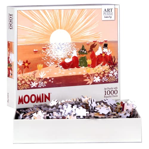 Moomin Art Puzzle - Sunset on the Beach - 1000 piece Jigsaw (Red), 70 x 50 cm - Image 4