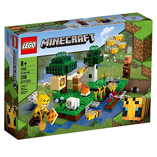 Image of LEGO 21165 Minecraft The Bee Farm, Building Set with Beekeeper and Sheep Figures, Toy for Boys and Girls Ages 8+