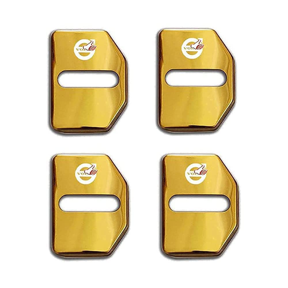 Lot De 4 Cache-serrures Pour Portières Volvo - Compatible XC40, XC60, XC70, XC90 (à Partir De 2023) - Protection Et Réduction Du Bruit - 8