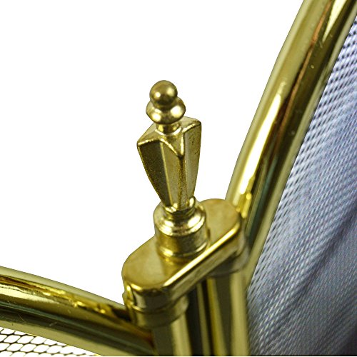 Fire Vida Ingleton Feuerschirm/Funkenschutz, 3-teilig, Metall, Messing - Image 3