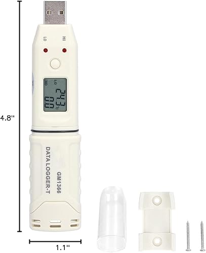 Miniatura 10 de Registrador de temperatura y humedad registrador USB higrómetro digital con higrómetro para el hogar higrómetro interior para medidores de humedad