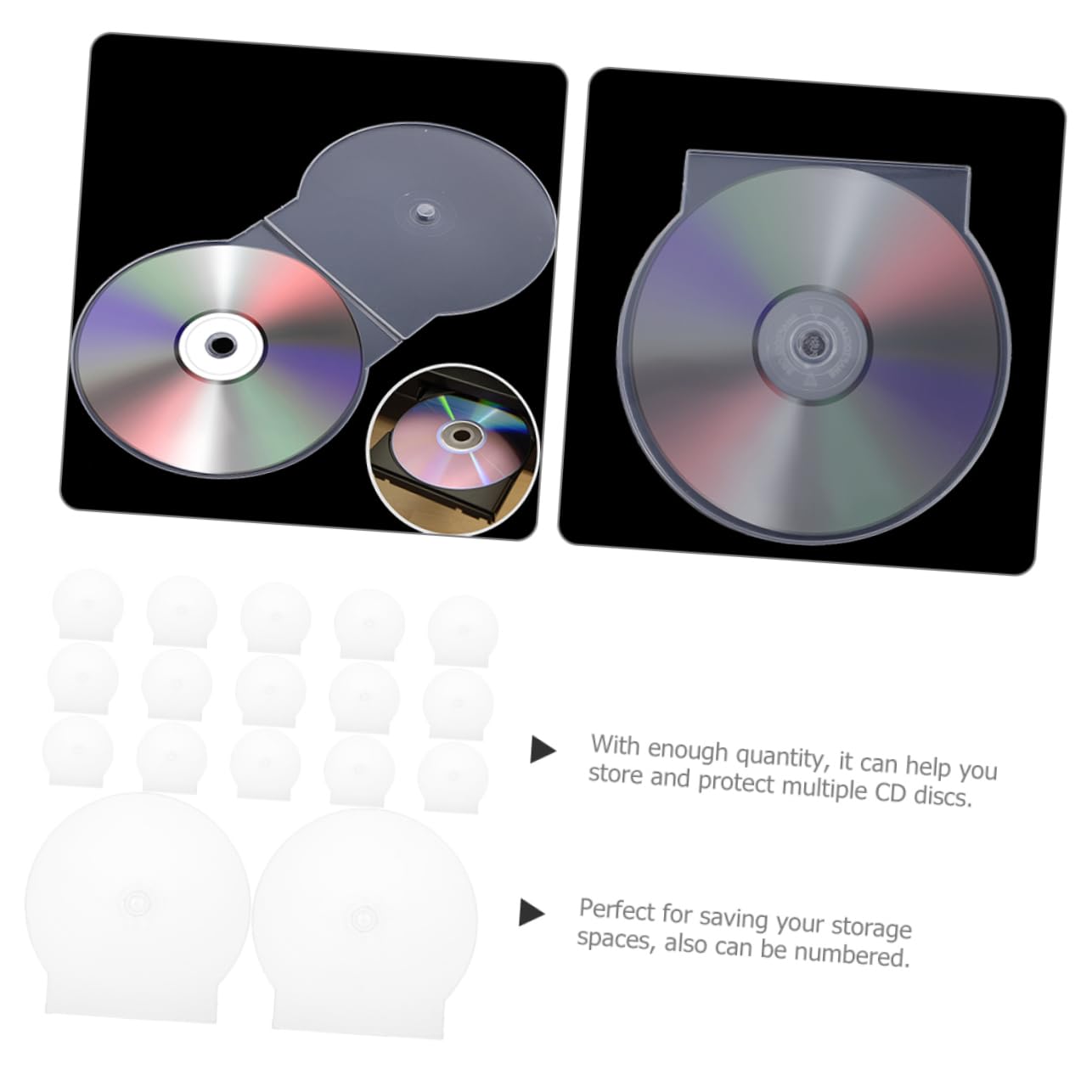 Custodie Trasparenti Per Cd Singoli in Plastica Resistente, Scatole Porta Cd Per Protezione Anti-graffio, Confezione Da 50 Pezzi Per Conservazione e Trasporto Sicuro Di Dvd