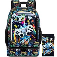 Uv Printing Boys Game 2-in-1 Backpack Black