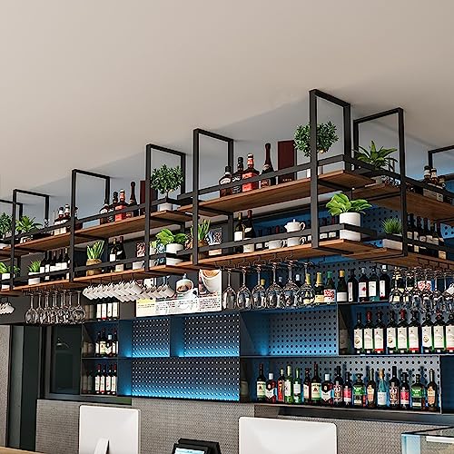 Casier à vin de plafond 2 niveaux pour optimiser l'espace bar