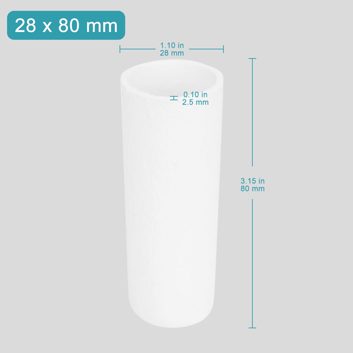 Ditali Estrazione Cellulosa Stonylab - 25 Pezzi, 28x80mm, Per Estrattore Soxhlet! - Foto 3