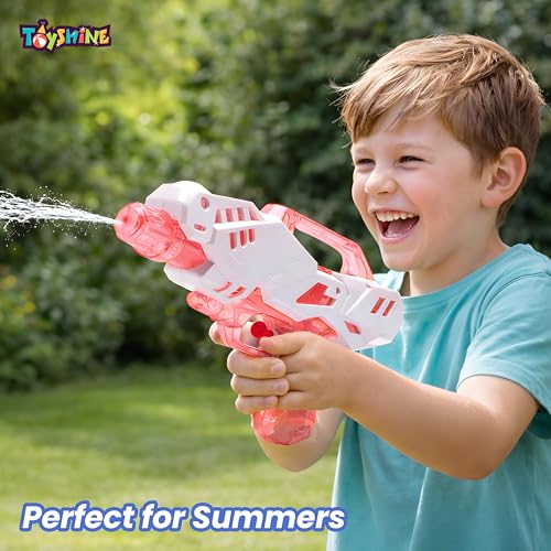 Image of Toyshine 100ml Futuristic Water Gun Toy for Kids | Powerful Pichkari with Trigger Action | Lightweight Water Blaster for Holi, Pool & Outdoor Summer Fun