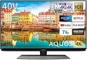Amazon | シャープ 40V型 液晶 テレビ AQUOS 4T-C40CL1 4K チューナー