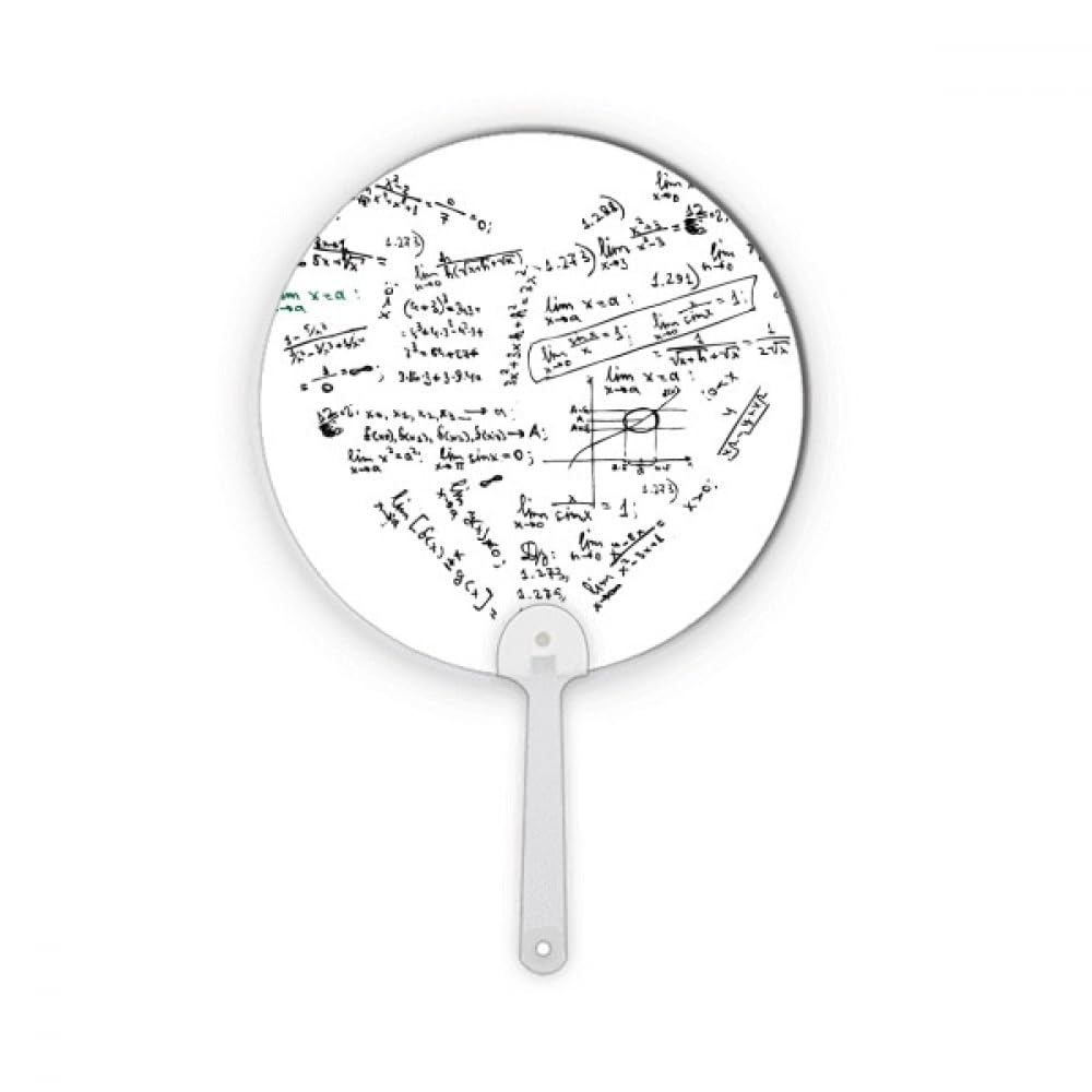 Éventail à main de formules mathématiques pour rester au frais en classe ou au bureau