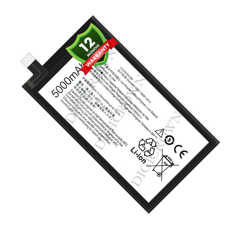 Image of Original BL244 Battery Compatible for Lenovo Vibe P1 (P1c58, P1a41) | Vibe P1 Pro | Vibe P1 Turbo (P1a42, P1c72) - (5000mAh) - 1 Year Warranty