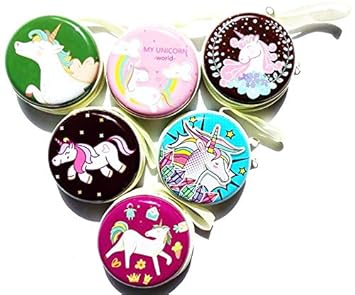 Birthday Popper Unicorn Design Metal Tin Case Pouch (12 Pieces) for Earphone/ Gift Box as Party Favor