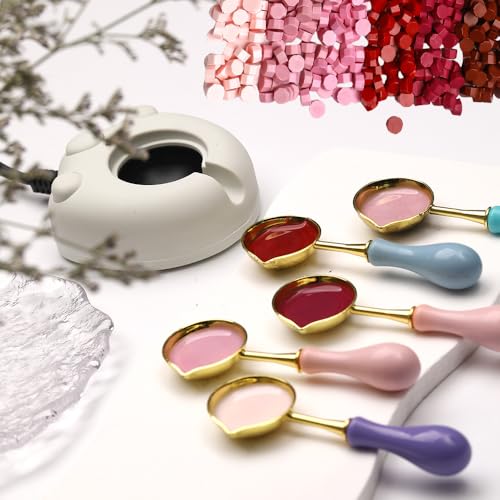Image of 600pcs Red Wax Seal Beads,6 Assorted Color Sealing Beads Ideal for Wax Seal Stamp Wedding Letter Envelope Decor Wine Bottle Decoration (Red Series)
