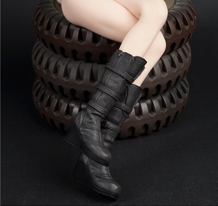 DEZARO 1/6 Scale Figure Doll Clothes Half Boots UT8 for 12" Female Action Figure, Flexible Seamless Doll Silicone Body Multicolor,