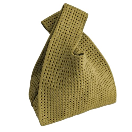 Bolso tejido de muñeca para mujer con nudo