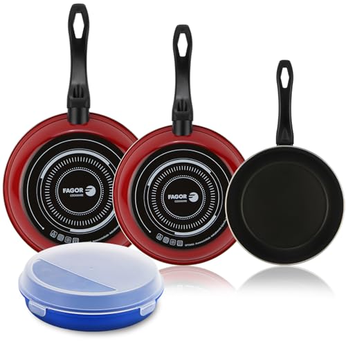 Imagen de Fagor Optimax Juego de Sartenes Rojas