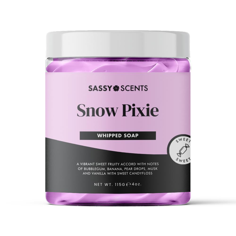 Sponsored Ad – Sassy Scents - Whipped Soap, Snow Pixie - Cleanse and Nourish the Skin, With Uplifting Fragrance - Gentle and Suitable for all Skin Types - Vegan Friendly - 115g