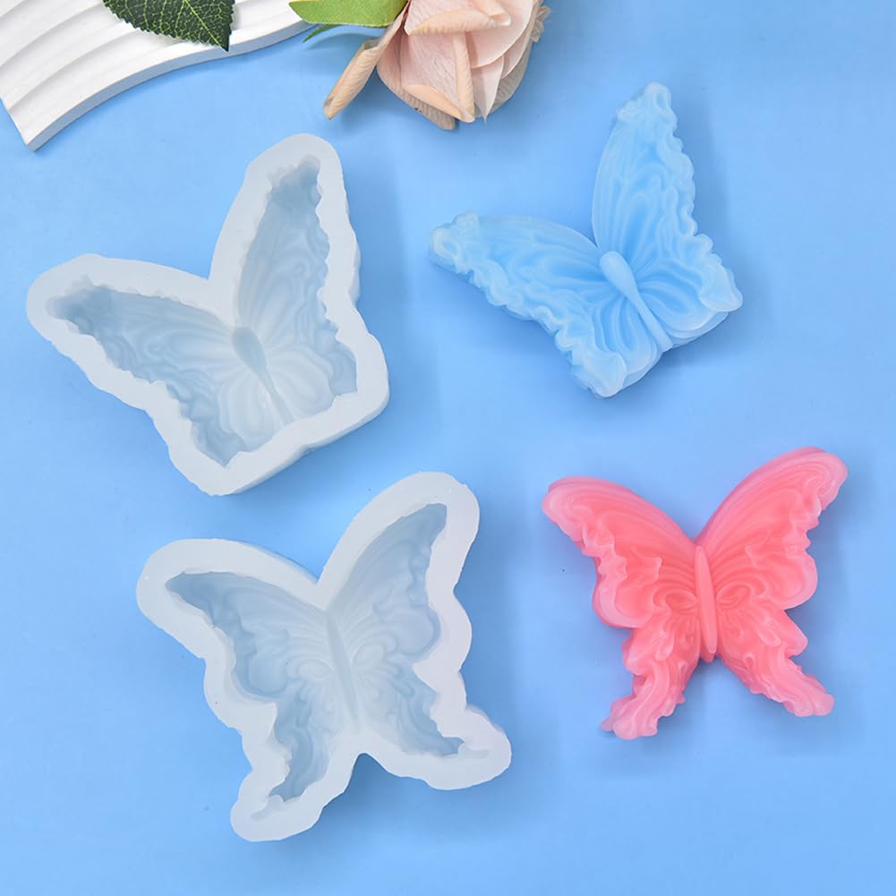 Lot De 2 Moules En Silicone En Forme De Papillon, Design