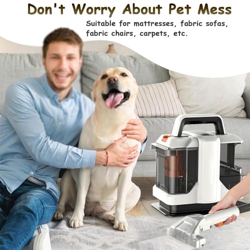 Carpet Spot Cleaner,Machine Removes Stains,Pet Stain and Spot Cleaner, Odors and Dirt,Portable Carpet and Upholstery Spot Cleaner for Pet Stains,Sofas,Carpets,Mattresses
