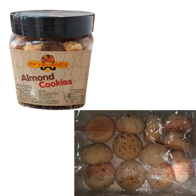 Ras Sagar Sweet House Almond Cookies+ Makhaniya Nankhatai | Tea Time Cookies | 200g x 2 (400g)