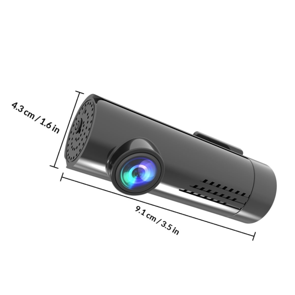 SEWACC Cámara Dvr para Coche Mini Inalámbrica 1080p Monitor de Aparcamiento y Lente de Vidrio 6 Capas para Grabación de Conducción Segura