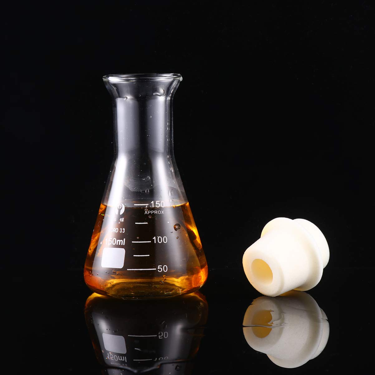 Chemistry Flasks With Corks Cork Roll 100mm Holder Laboratory Flask