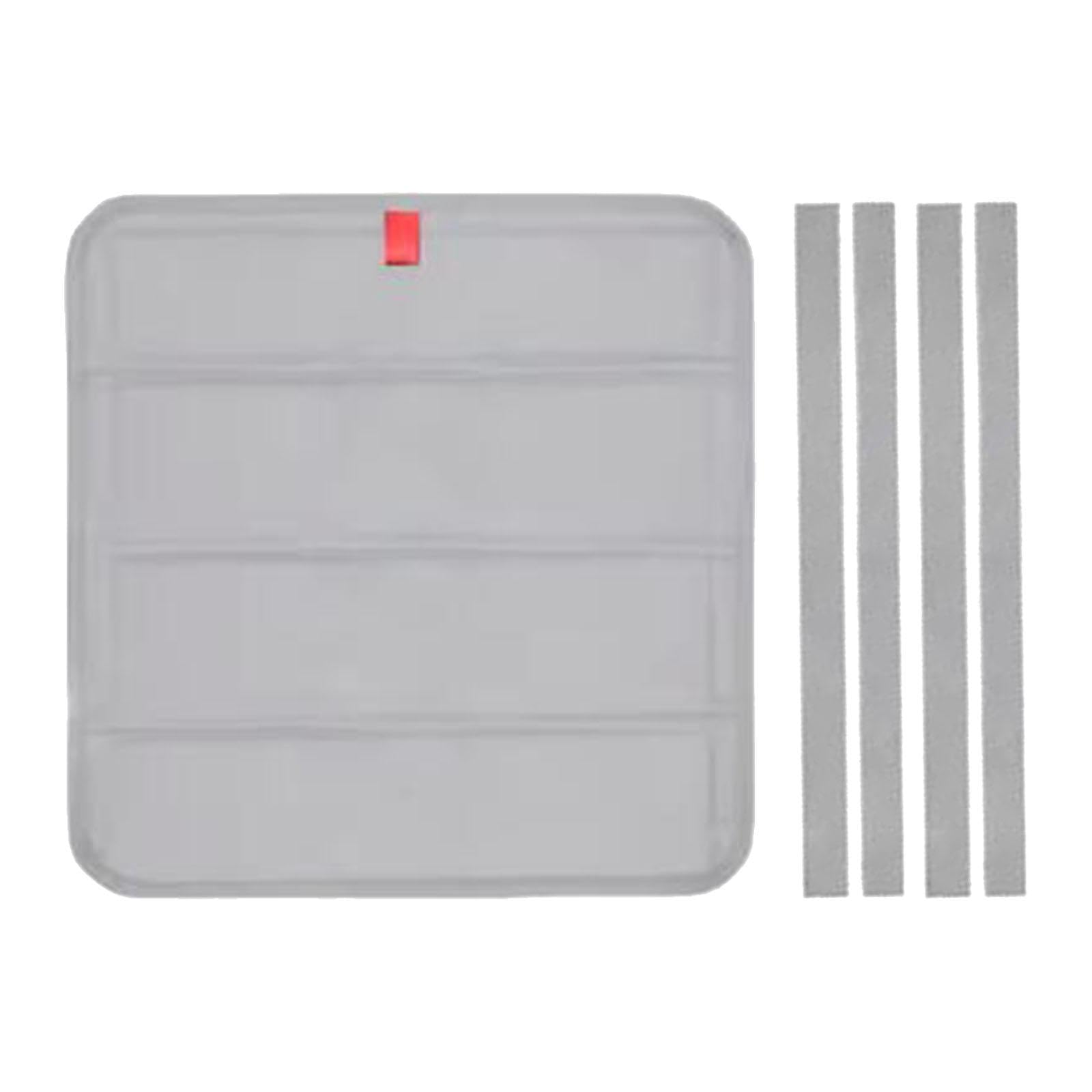 Cubierta para Claraboya de Autocaravana Cortina Térmica Parasol Plegable Y Cubierta de Ventana de Tela Oxford Duradera Adecuado para Uso en Exteriores, Gris