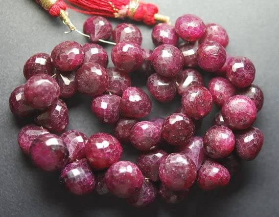 Rubis facetté oignon 8-10mm pour éviter les perles ternes dans vos créations