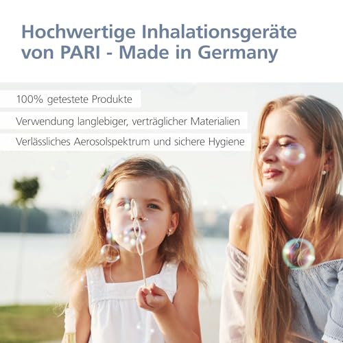 PARI Erwachsenenmaske soft – Weiche Inhalationsmaske mit Maskenstabilisator, Transparent – Vernebler Maske Erwachsene für Ihr Inhalationsgerät – PARI BOY Zubehör