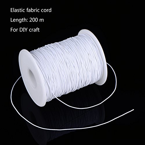 Hilo elástico de 0,8 mm con textil suave para bisutería resistente 3