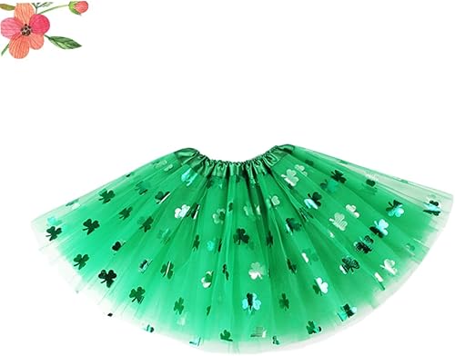 Miniatura 8 de ERINGOGO 1 disfraz de San Patricio, traje del día de San Patricio, vestido verde, disfraz de trébol, tutú verde, disfraz del día de San Patricio,