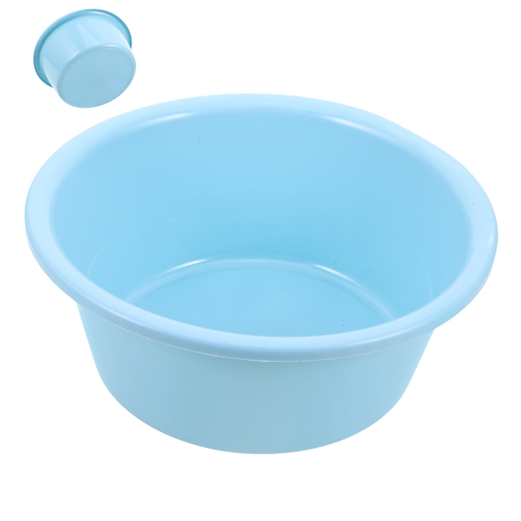 NOLITOY Thickened Plastic Face Wash Bowl Multi-use for Boys and Girls Laundry Vegetable Washing Space-saving Design Accessory
