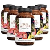 NATURTREU® Glanzleistung - Coenzym Q10 Kapseln hochdosiert mit 200mg pro Kapsel - 450 vegane Kapseln für 15 Monate - reines Ubiquinon aus pflanzlicher Fermentation