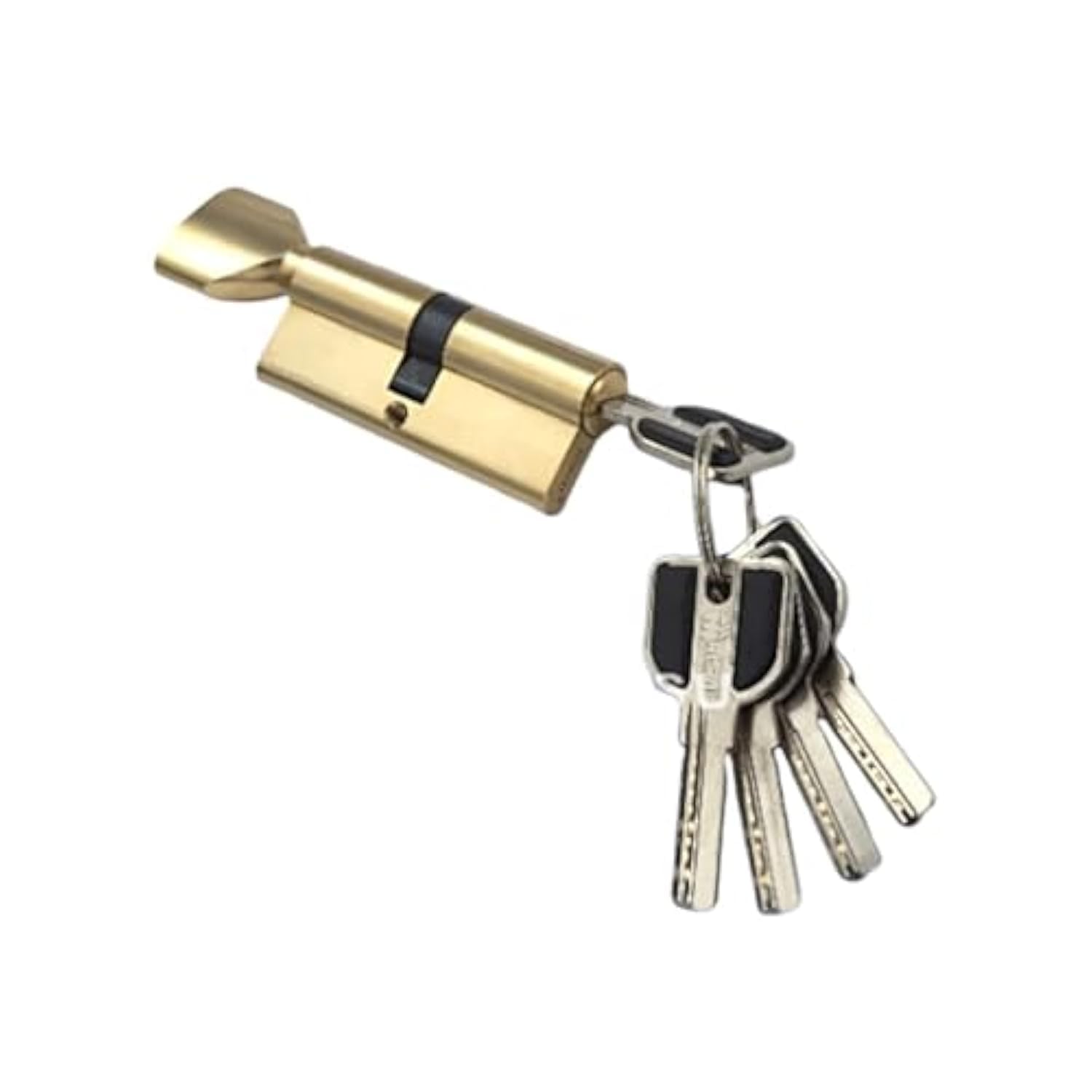 MSM Door lock cylinder 70mm, one side keyed one side knob Spanish product