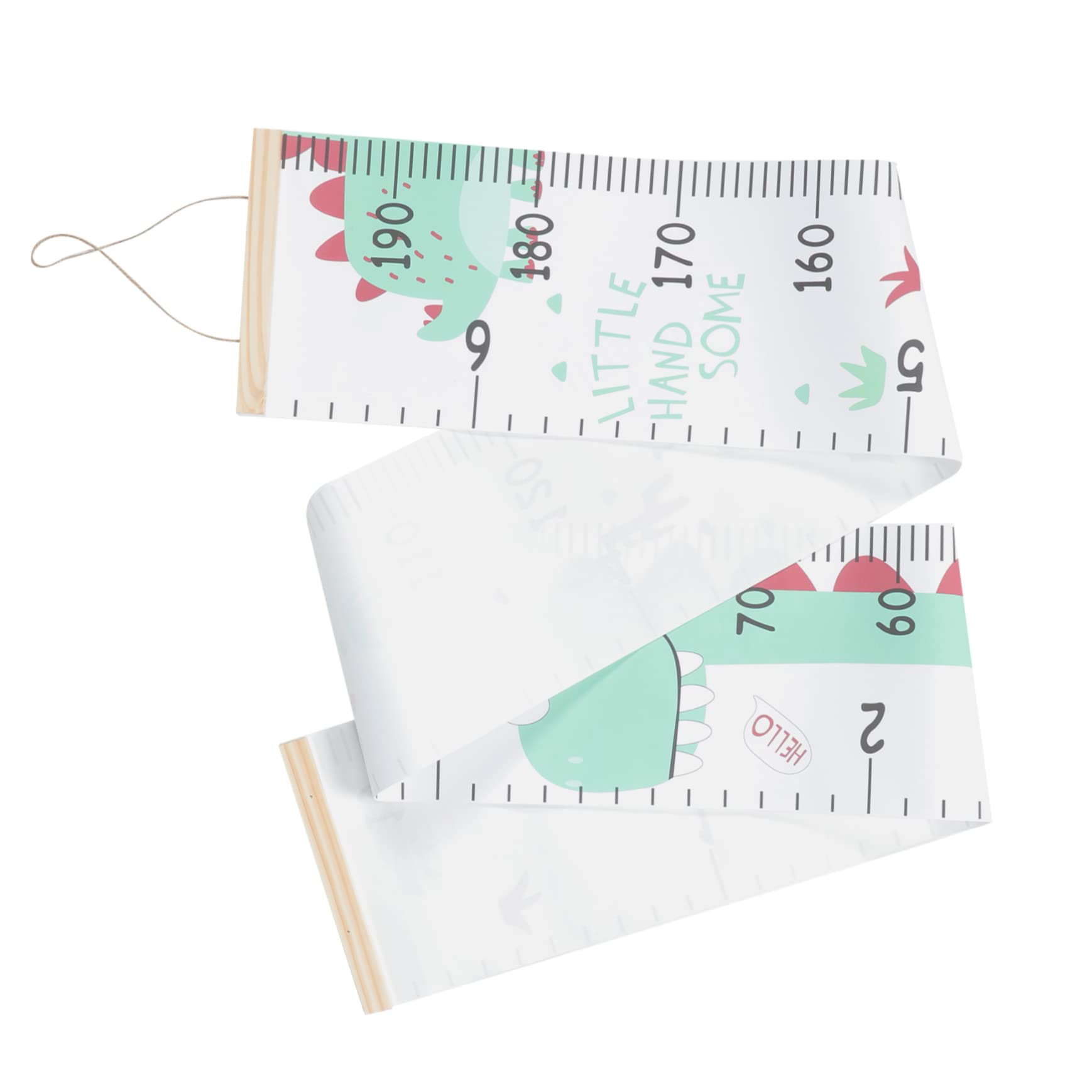 Sosoport Dinosaur Growth Height Chart Wall Hanging Creative Measuring Chart for Decor Fun Animal Design for Boys Easy to Install Remove for Playroom Nursery