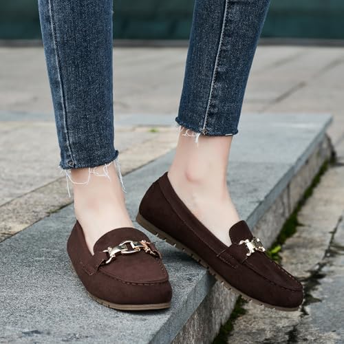 Image of Cvistpieo Loafers for Women Business Casual Shoes Comfortable & Lightweight Penny Loafers Slip On Work Flats
